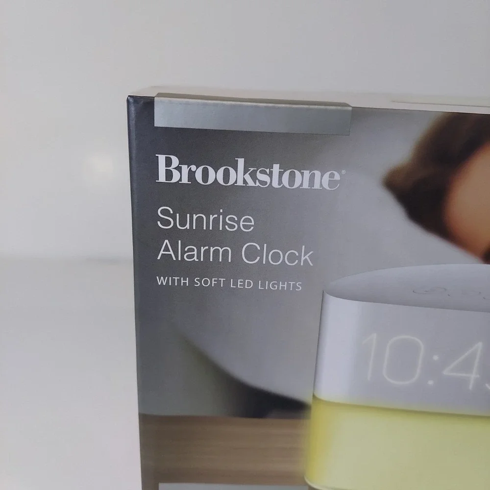 MSRP $90 Brookstone Sunrise Alarm Clock BRAND NEW Free Shipping